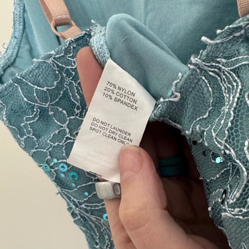 A Wish Come True'Blue Lace Lyrical Dance Costume in Shadow Wind SZ SA